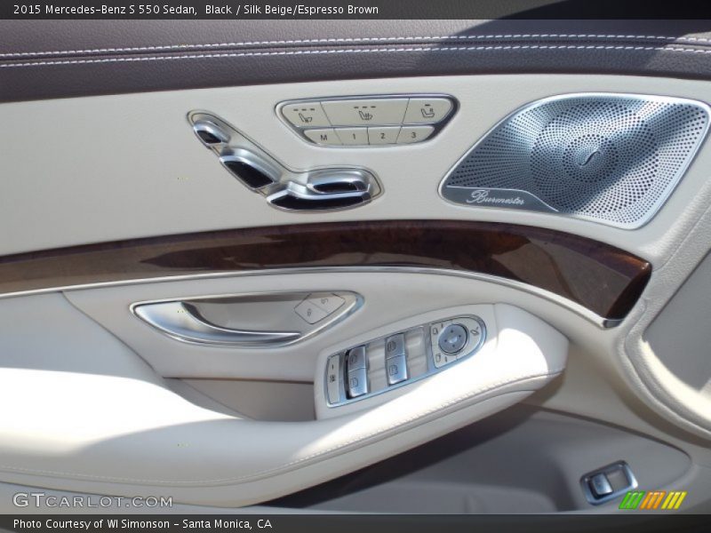 Black / Silk Beige/Espresso Brown 2015 Mercedes-Benz S 550 Sedan