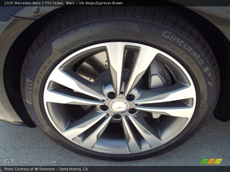 Black / Silk Beige/Espresso Brown 2015 Mercedes-Benz S 550 Sedan