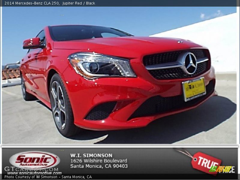 Jupiter Red / Black 2014 Mercedes-Benz CLA 250