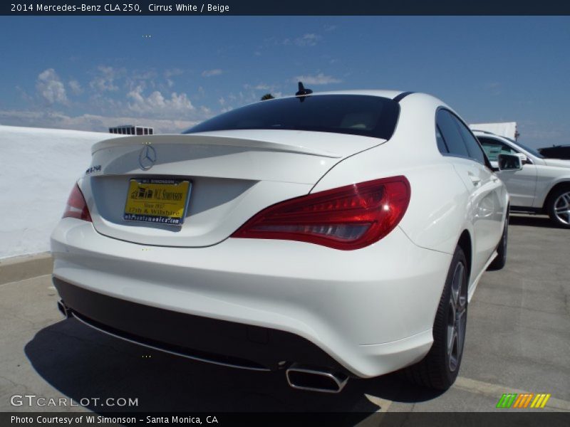 Cirrus White / Beige 2014 Mercedes-Benz CLA 250