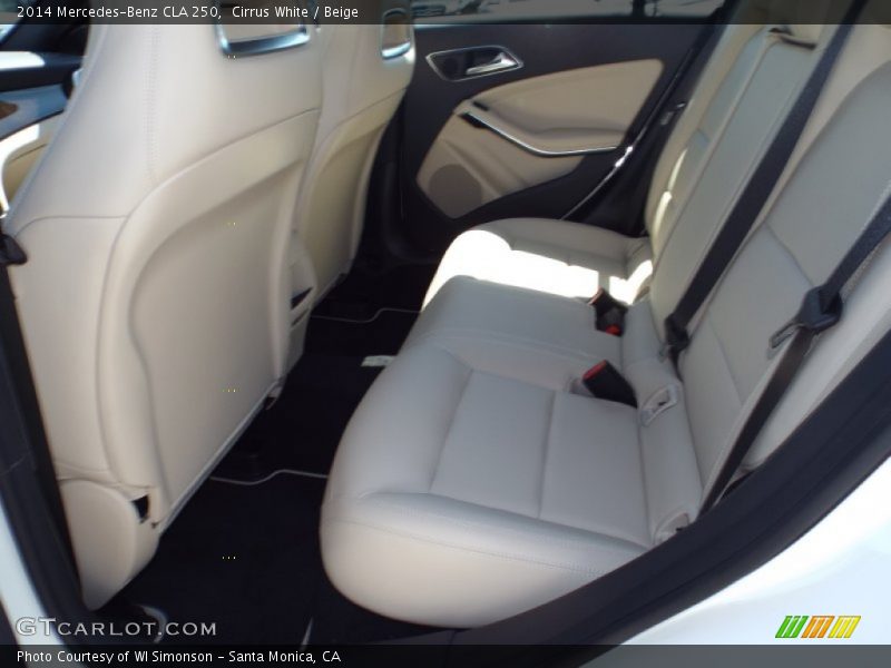 Cirrus White / Beige 2014 Mercedes-Benz CLA 250