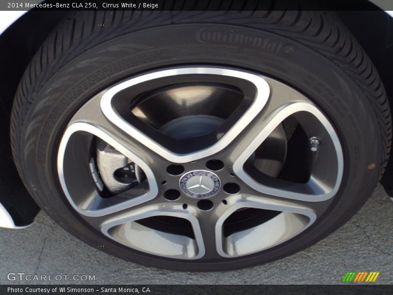 Cirrus White / Beige 2014 Mercedes-Benz CLA 250