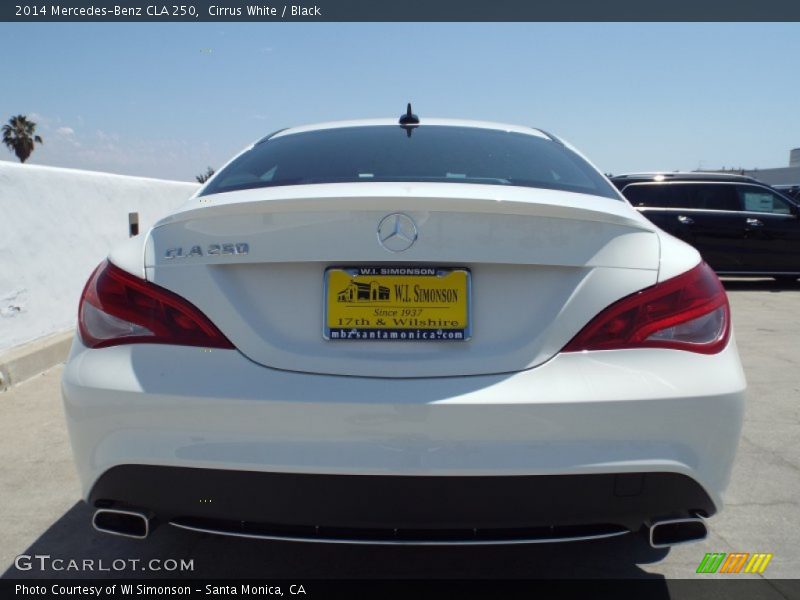 Cirrus White / Black 2014 Mercedes-Benz CLA 250