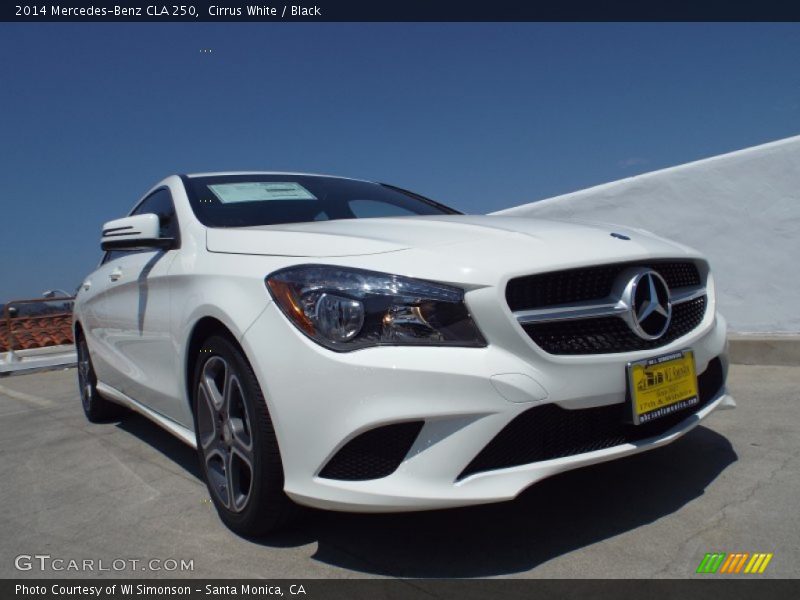 Cirrus White / Black 2014 Mercedes-Benz CLA 250