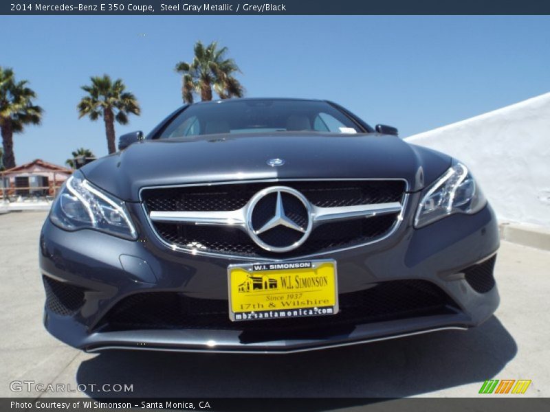 Steel Gray Metallic / Grey/Black 2014 Mercedes-Benz E 350 Coupe