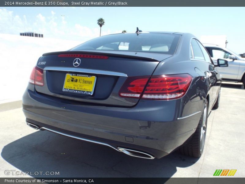 Steel Gray Metallic / Grey/Black 2014 Mercedes-Benz E 350 Coupe