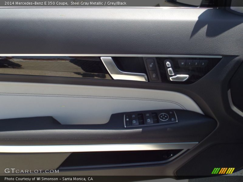 Steel Gray Metallic / Grey/Black 2014 Mercedes-Benz E 350 Coupe