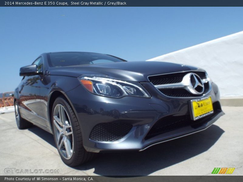 Steel Gray Metallic / Grey/Black 2014 Mercedes-Benz E 350 Coupe