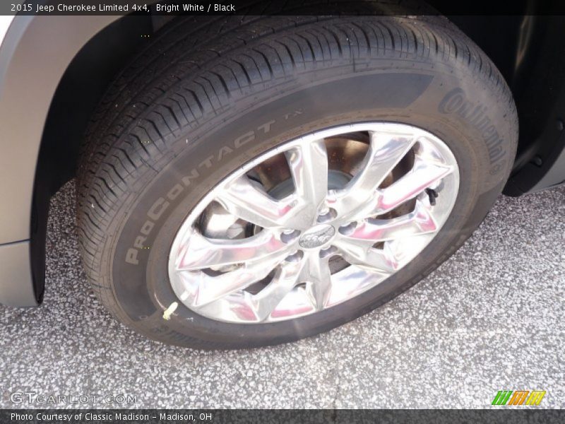 Bright White / Black 2015 Jeep Cherokee Limited 4x4