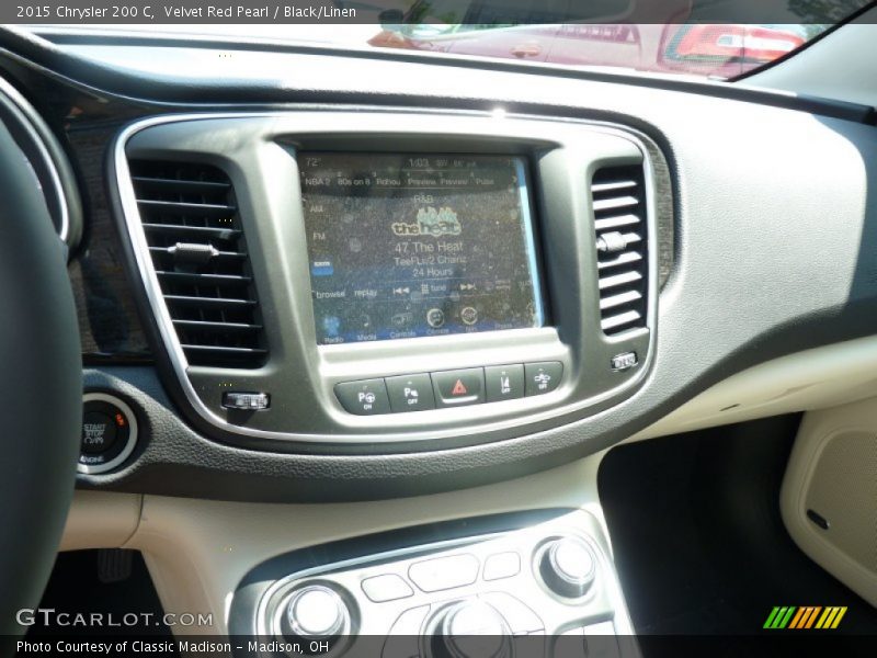 Velvet Red Pearl / Black/Linen 2015 Chrysler 200 C