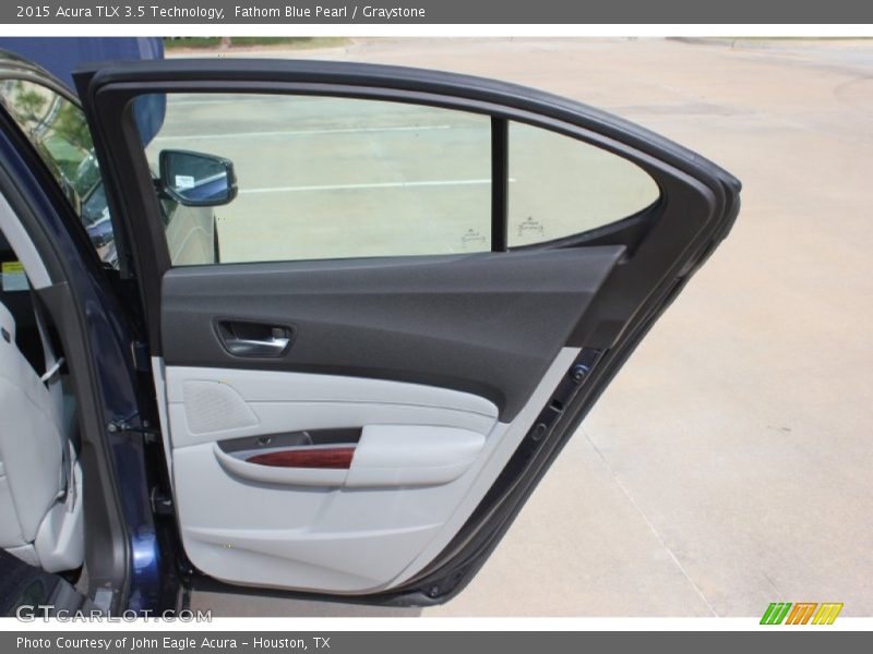 Fathom Blue Pearl / Graystone 2015 Acura TLX 3.5 Technology