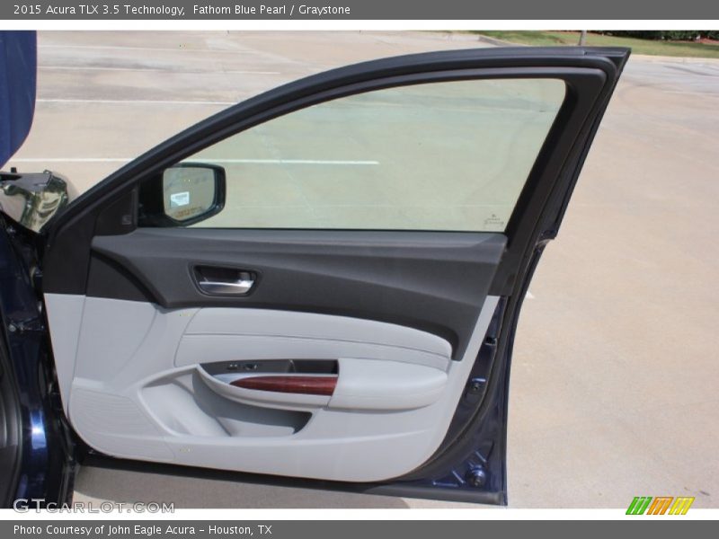 Fathom Blue Pearl / Graystone 2015 Acura TLX 3.5 Technology