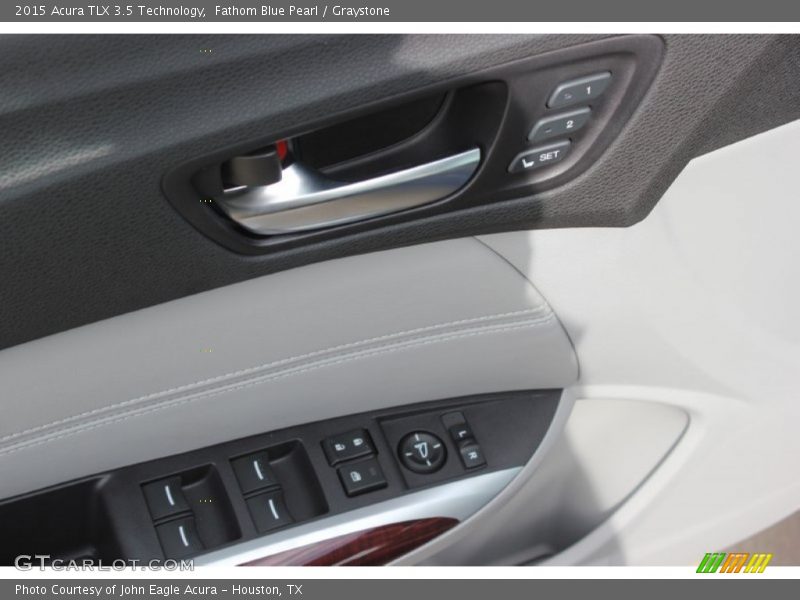 Fathom Blue Pearl / Graystone 2015 Acura TLX 3.5 Technology