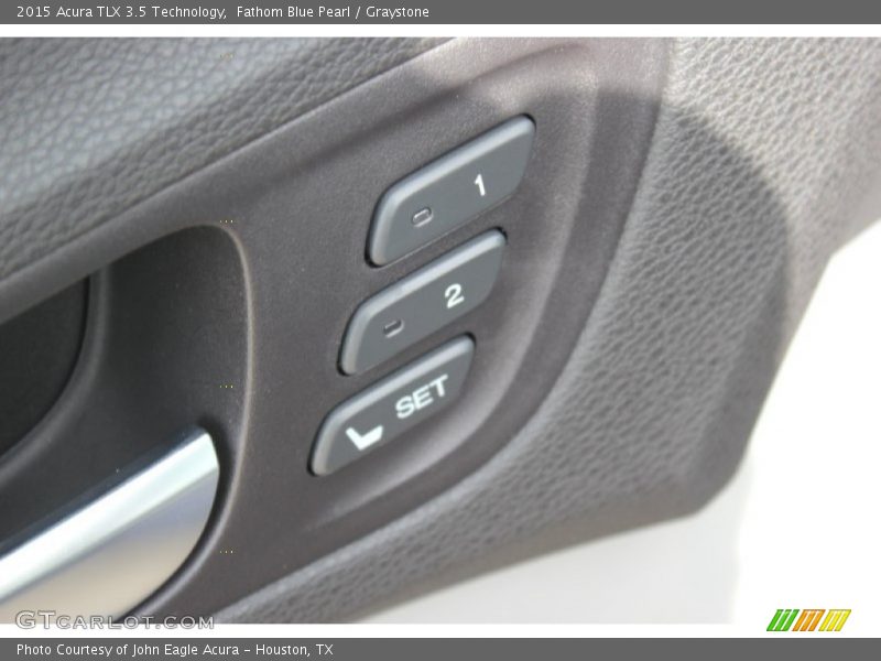 Fathom Blue Pearl / Graystone 2015 Acura TLX 3.5 Technology