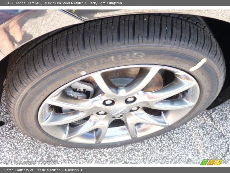 Maximum Steel Metallic / Black/Light Tungsten 2014 Dodge Dart SXT