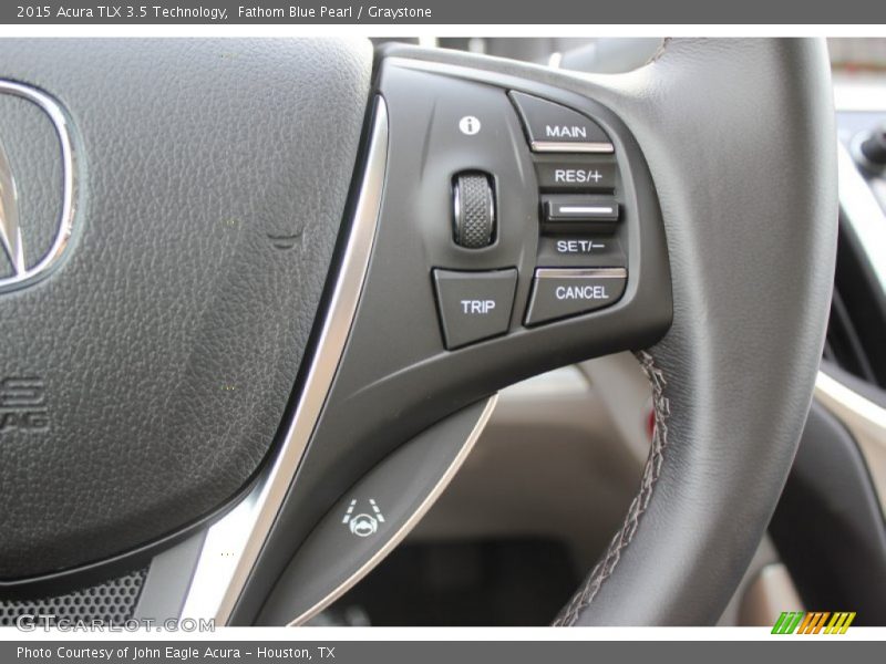 Fathom Blue Pearl / Graystone 2015 Acura TLX 3.5 Technology