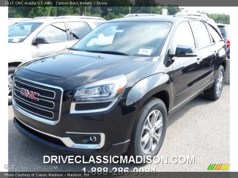 Carbon Black Metallic / Ebony 2015 GMC Acadia SLT AWD