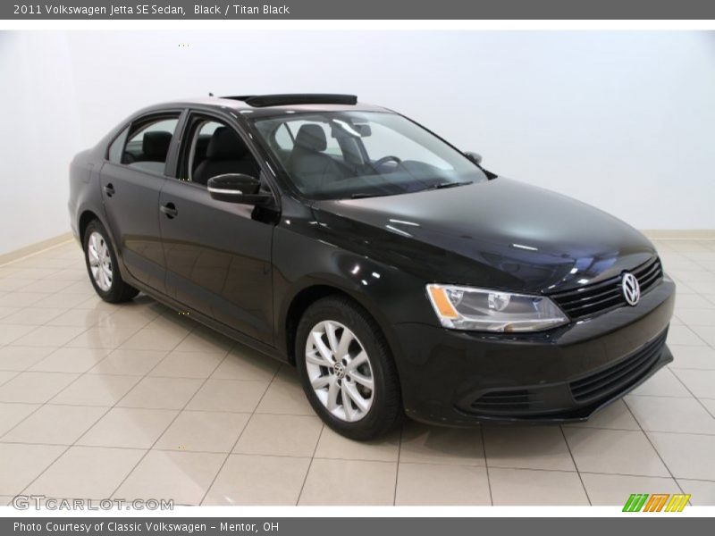 Black / Titan Black 2011 Volkswagen Jetta SE Sedan