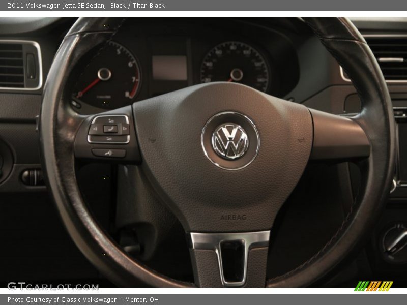 Black / Titan Black 2011 Volkswagen Jetta SE Sedan
