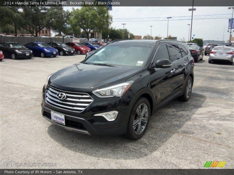Becketts Black / Black/Saddle 2014 Hyundai Santa Fe Limited AWD
