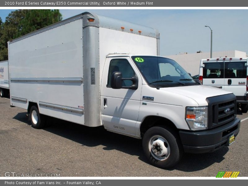 Oxford White / Medium Flint 2010 Ford E Series Cutaway E350 Commercial Utility