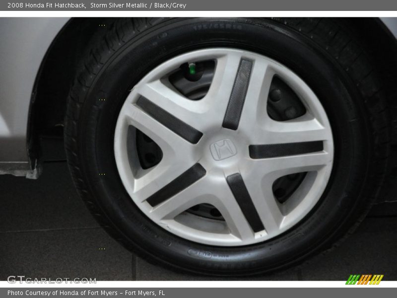 Storm Silver Metallic / Black/Grey 2008 Honda Fit Hatchback