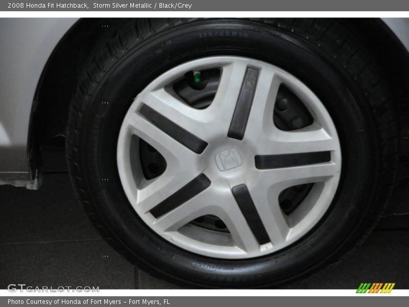 Storm Silver Metallic / Black/Grey 2008 Honda Fit Hatchback