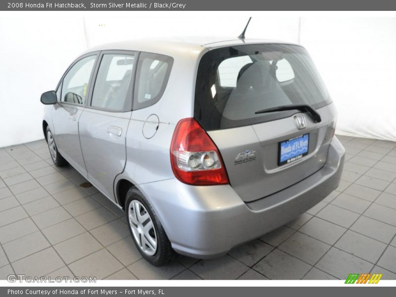 Storm Silver Metallic / Black/Grey 2008 Honda Fit Hatchback
