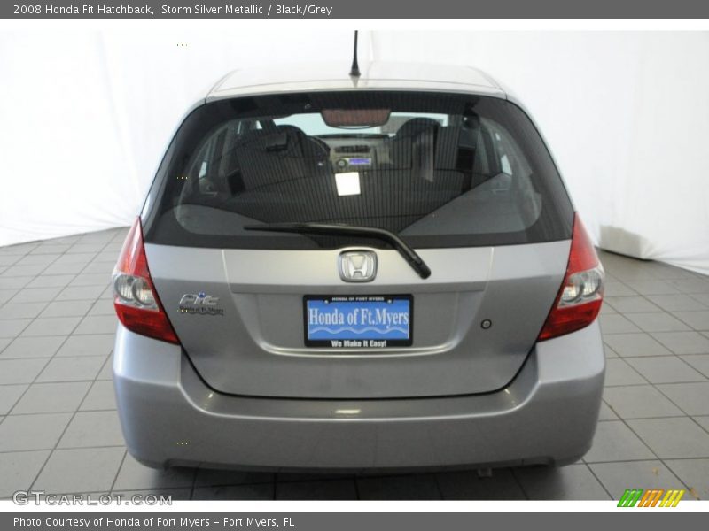 Storm Silver Metallic / Black/Grey 2008 Honda Fit Hatchback