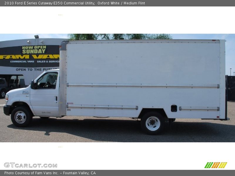 Oxford White / Medium Flint 2010 Ford E Series Cutaway E350 Commercial Utility