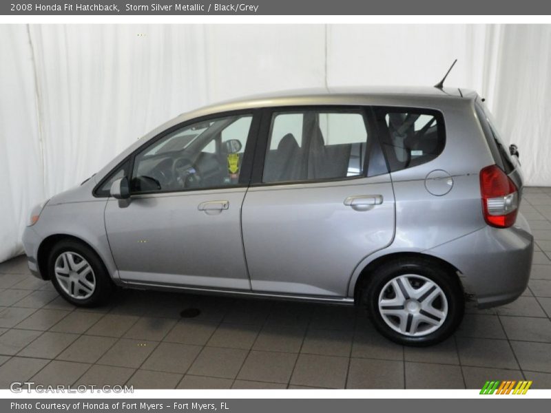 Storm Silver Metallic / Black/Grey 2008 Honda Fit Hatchback