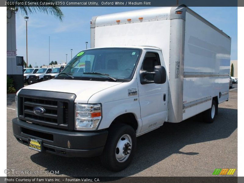 Oxford White / Medium Flint 2010 Ford E Series Cutaway E350 Commercial Utility