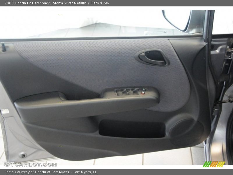 Storm Silver Metallic / Black/Grey 2008 Honda Fit Hatchback
