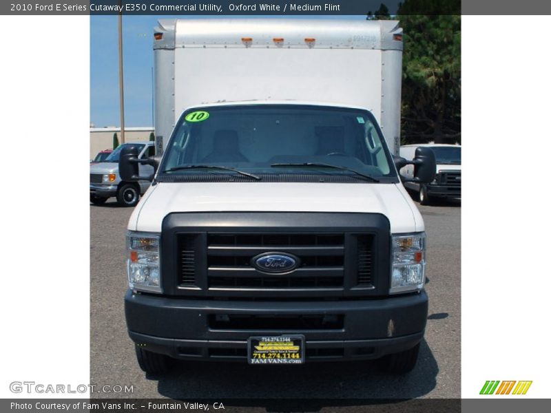 Oxford White / Medium Flint 2010 Ford E Series Cutaway E350 Commercial Utility