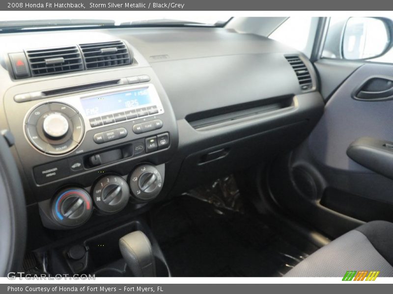 Storm Silver Metallic / Black/Grey 2008 Honda Fit Hatchback