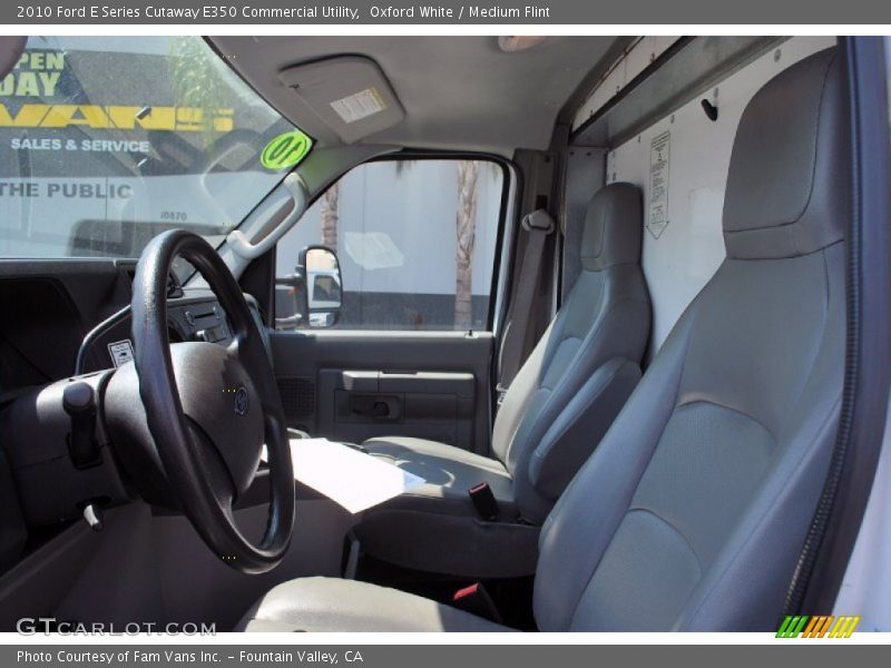 Oxford White / Medium Flint 2010 Ford E Series Cutaway E350 Commercial Utility