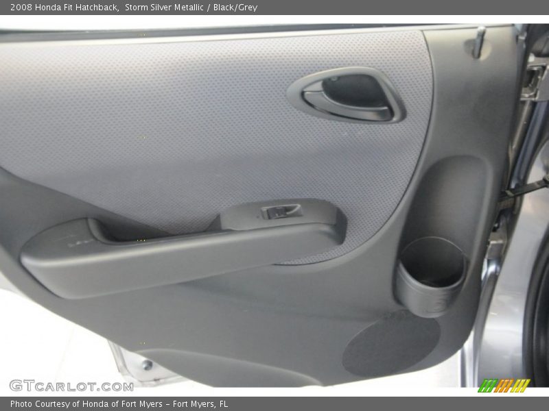 Storm Silver Metallic / Black/Grey 2008 Honda Fit Hatchback