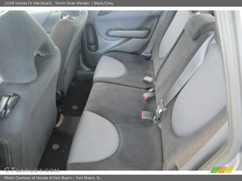 Storm Silver Metallic / Black/Grey 2008 Honda Fit Hatchback