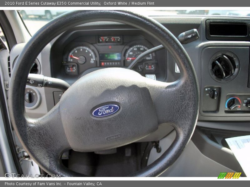 Oxford White / Medium Flint 2010 Ford E Series Cutaway E350 Commercial Utility