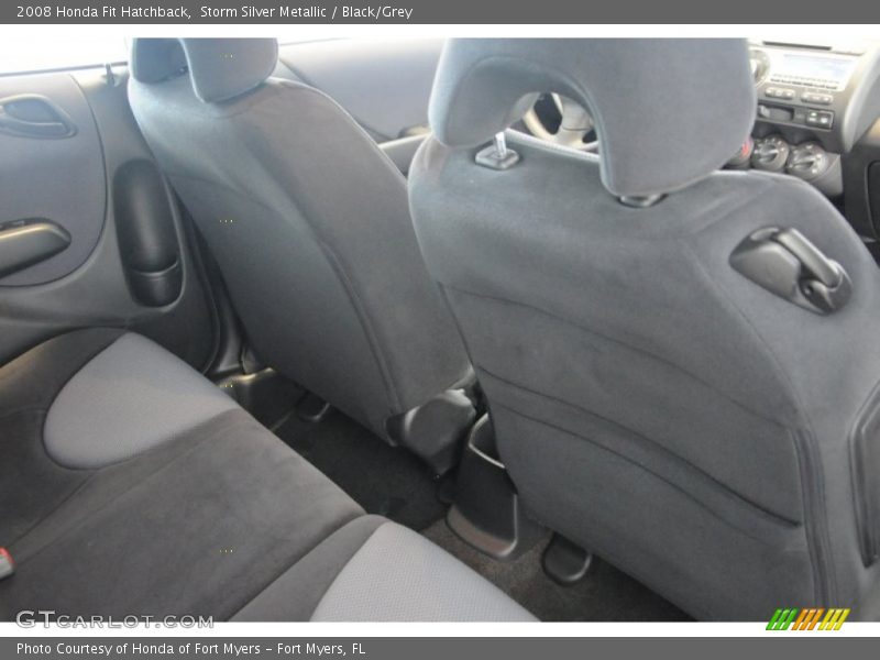 Storm Silver Metallic / Black/Grey 2008 Honda Fit Hatchback
