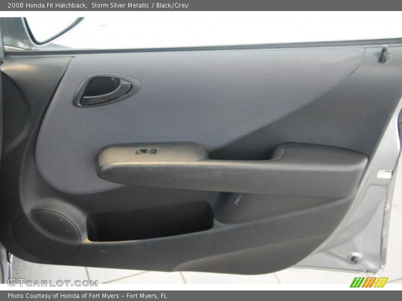 Storm Silver Metallic / Black/Grey 2008 Honda Fit Hatchback
