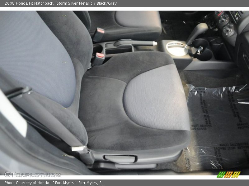 Storm Silver Metallic / Black/Grey 2008 Honda Fit Hatchback