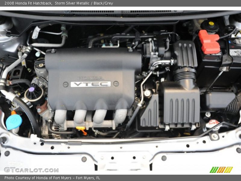 Storm Silver Metallic / Black/Grey 2008 Honda Fit Hatchback