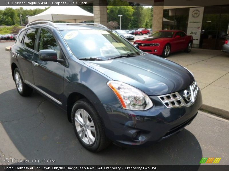 Graphite Blue / Black 2013 Nissan Rogue S AWD