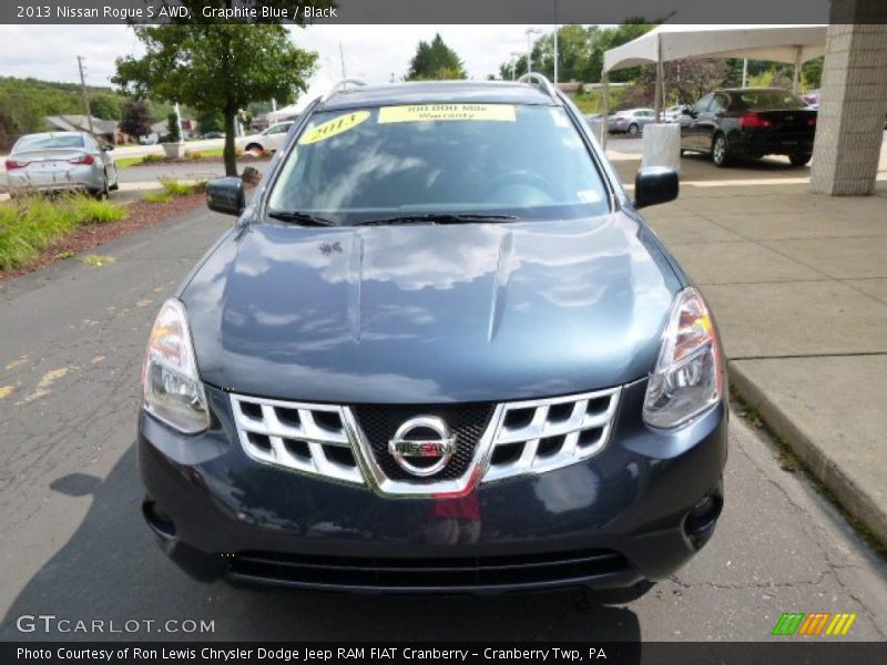 Graphite Blue / Black 2013 Nissan Rogue S AWD