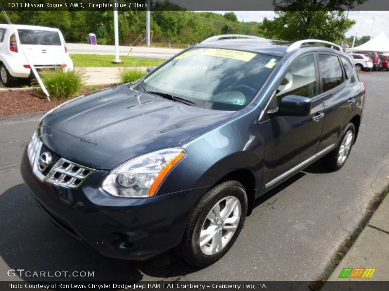 Graphite Blue / Black 2013 Nissan Rogue S AWD