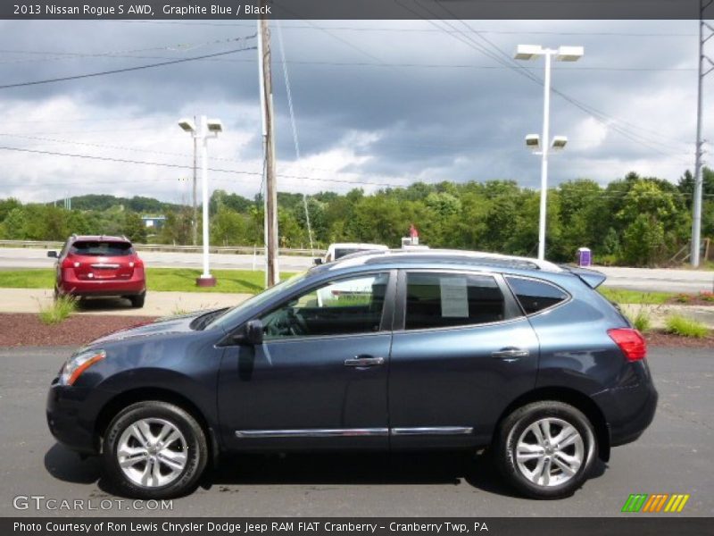 Graphite Blue / Black 2013 Nissan Rogue S AWD