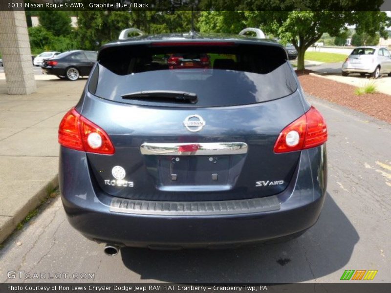 Graphite Blue / Black 2013 Nissan Rogue S AWD
