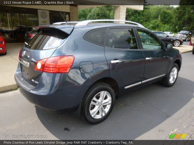 Graphite Blue / Black 2013 Nissan Rogue S AWD