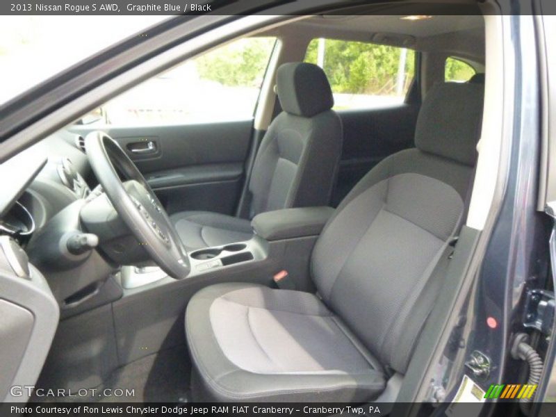 Graphite Blue / Black 2013 Nissan Rogue S AWD